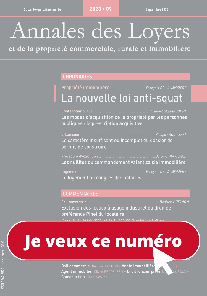 Annales des Loyer 09-2023