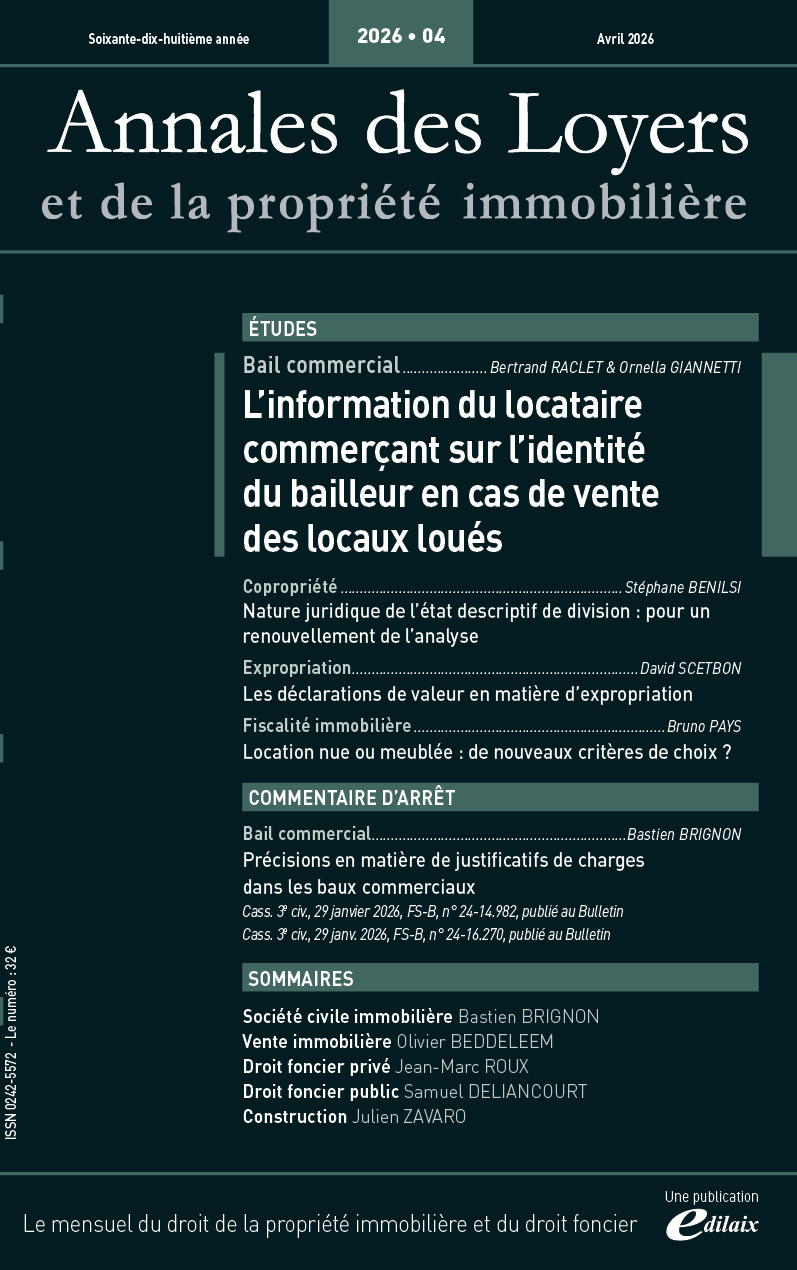 Annales des loyers Avril 2026