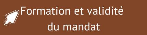 Formation et validité du mandat