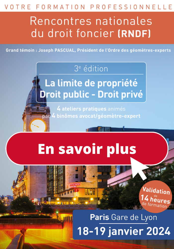 Rencontres nationales du droit foncier