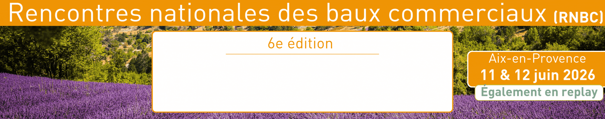 Rencontres nationales des baux commerciaux 2026