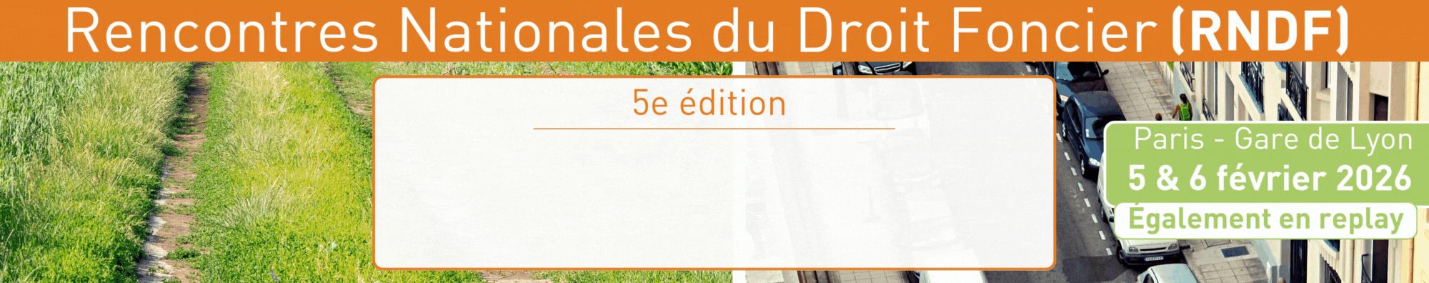 Rencontres nationales du droit foncier 2026