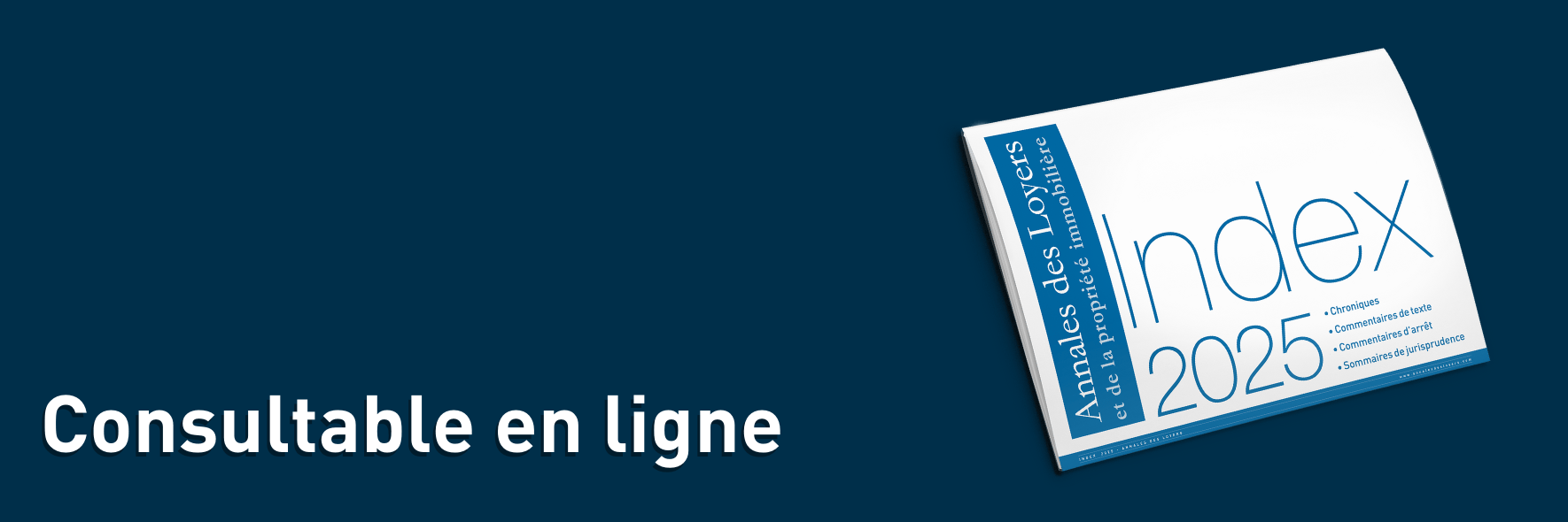 Index 2025 des Annales des loyers
